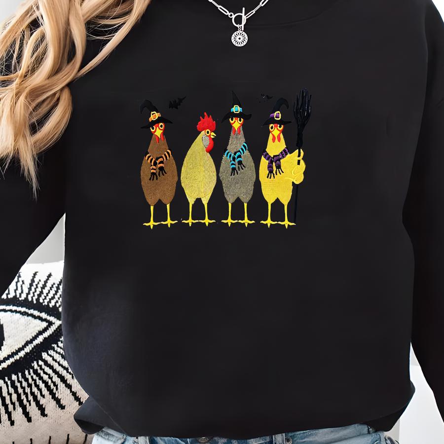 Chickens, Tonight We Fly, Crew Neck. Sweatshirt