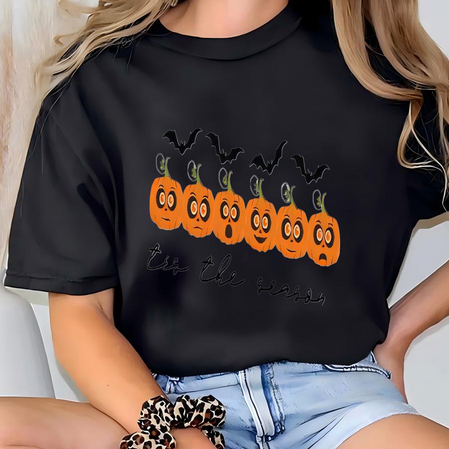 Tis The Season Halloween Shirt, Cute Halloween Shirt, Pumpkin Fall Shirt, Pumpkin Season Shirt, Cute Pumpkin Shirt, Pumpkin Lover Gift T-shirt