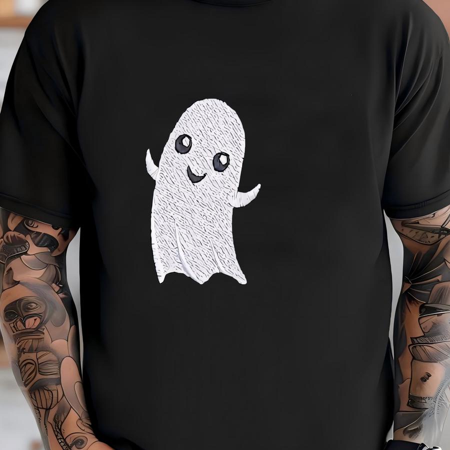 Hey Boo Ghost Long Sve Tshirt For Women And Men T-shirt