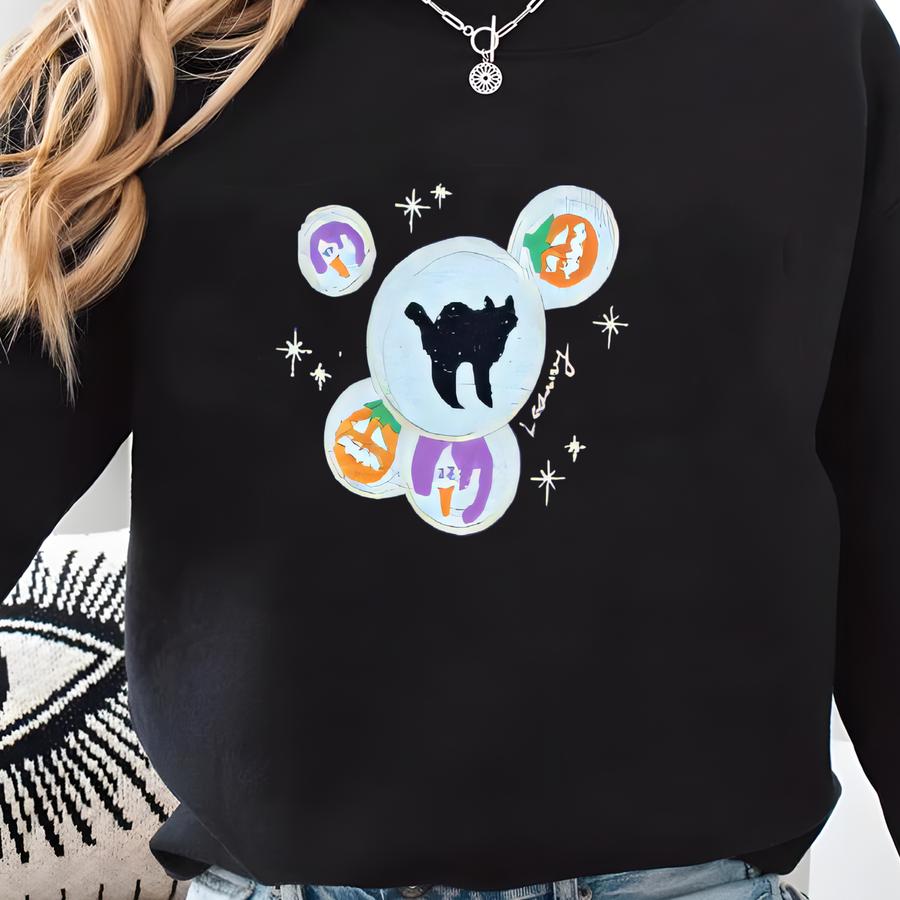 Halloween Sweatshirt: Spooky Cookies, Ghost Pumpkin Design Sweatshirt