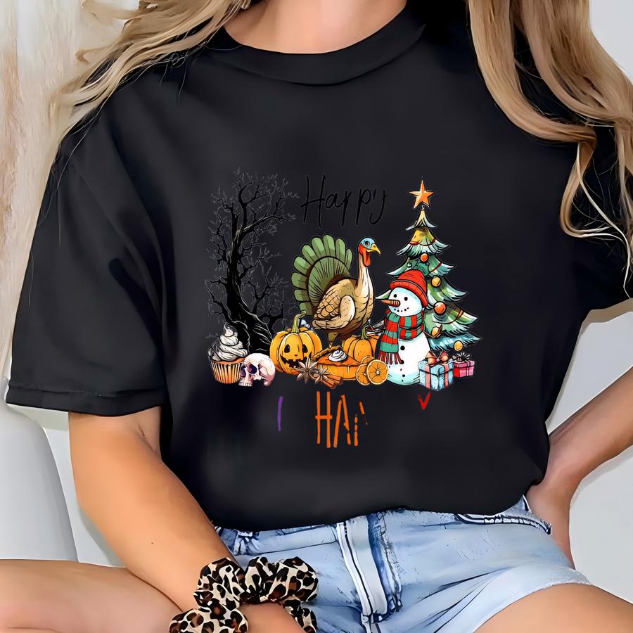 Happy Othanksmas Hoodie, Holiday Season Tee, Fall Thanksgiving Christmas Shirt T-shirt