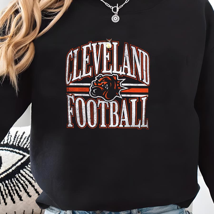 Cleveland Football Sweatshirt Cleveland Fans Gift For Cleveland Football Fans Cleveland Game Day Shirt Cleveland Hoodie Sweatshirt