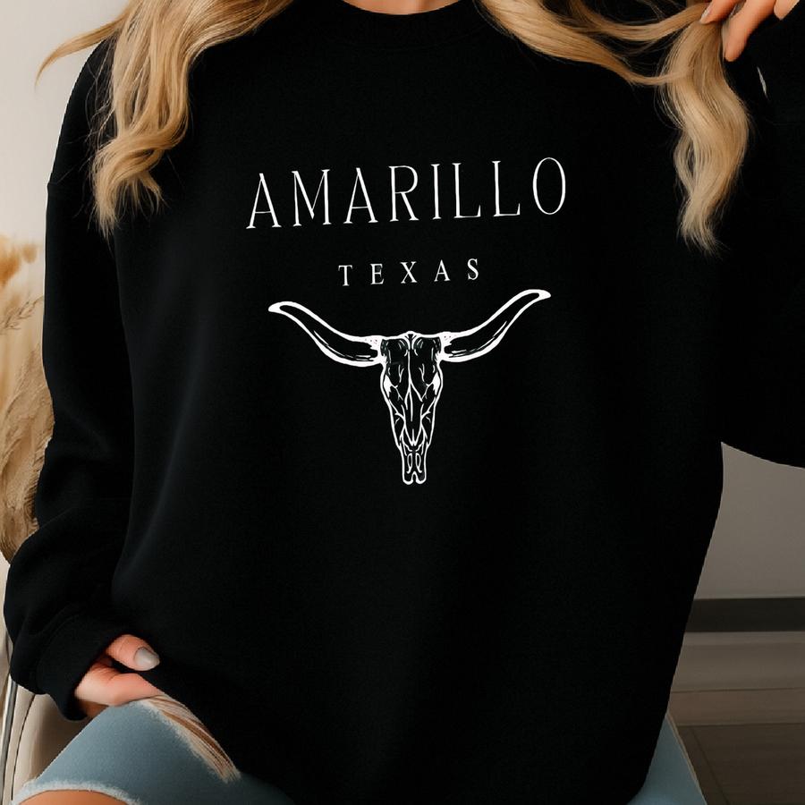 Amarillo Sweatshirt, Amarillo Crewneck, Amarillo Gifts, Amarillo Sweater, Amarillo Texas, Amarillo Shirt, Amarillo Girls Trip Sweatshirt
