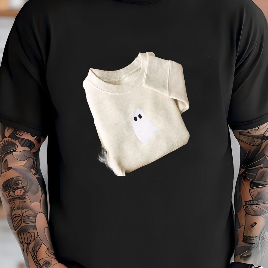 Ghost Sweatshirt For Kids, Halloween Toddler Sweatshirt, Fall Fce Toddler Crewneck, Cute Fall Sweatshirt Toddler, G3-c-97 T-shirt