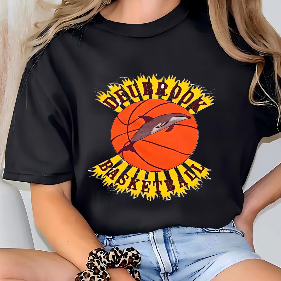 Vintage Russell Athletic Deubrook Dolphins Basketball Sweater Size Xl T-shirt