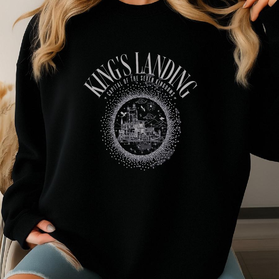 King's Landing Shirt | Got T-shirt | Fire And Blood | Westeros | Iron Throne Tshirt | Dragon House Tee Sweatshirt King's Landing Shirt | Got T-shirt | Fire And Blood | Westeros | Iron Throne Tshirt | Dragon House Tee Sweatshirt