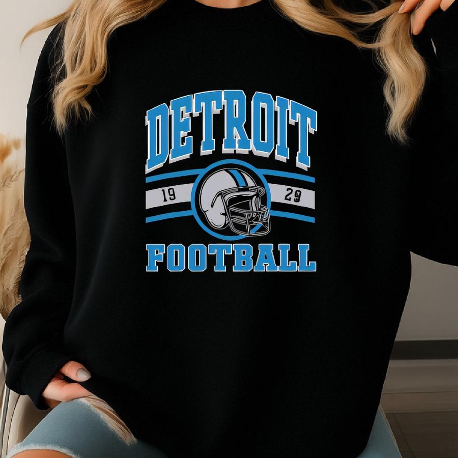 Detroit Football Shirt, Distressed Detroit Football Sweatshirt, Shirt, Detroit Fan Gifts, Team Shirt Sweatshirt