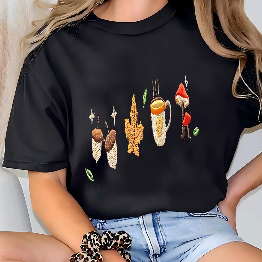 Autumn Sweater, Cute Fall Sweater, Oversized Sweatshirt, Gift For, Fine Line, Crewneck, T-shirt