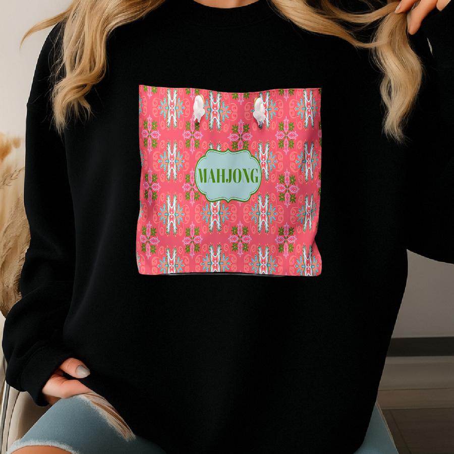 Mahjong Weekender Colony Coral Sweatshirt