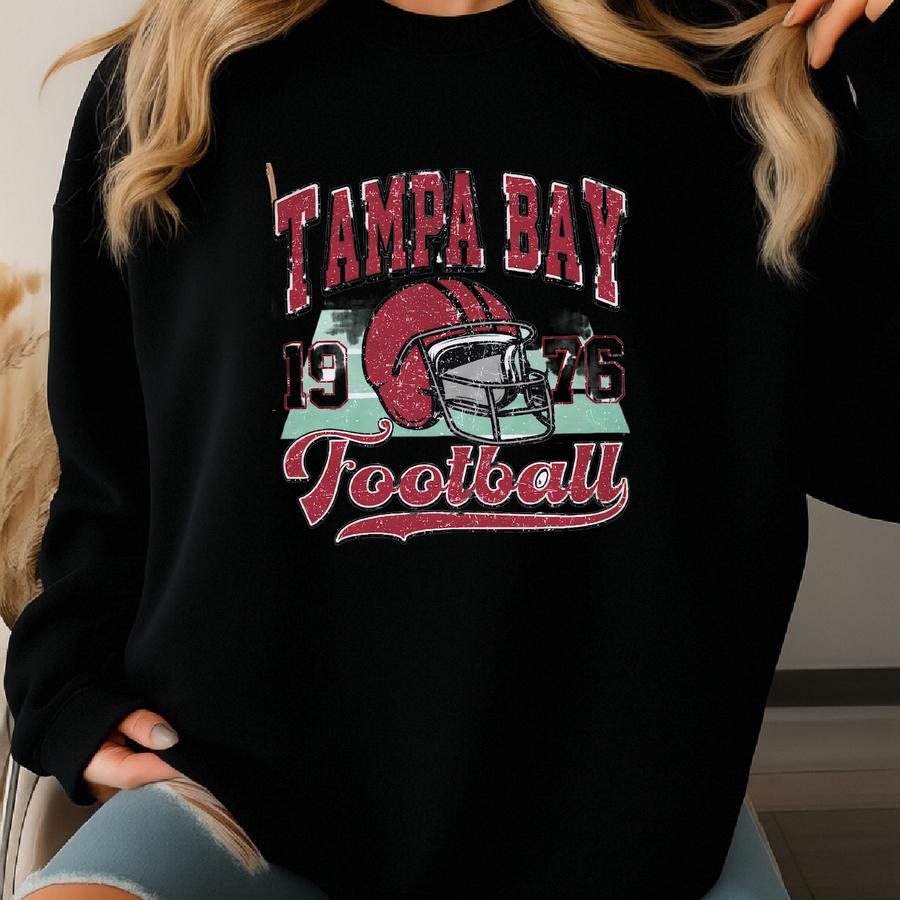 Tampa Bay Football 90s Style Sweatshirt, Tampa Bay Football Shirt, Football Fan Shirt, Sunday Football, Game Day Sweatshirt Sweatshirt