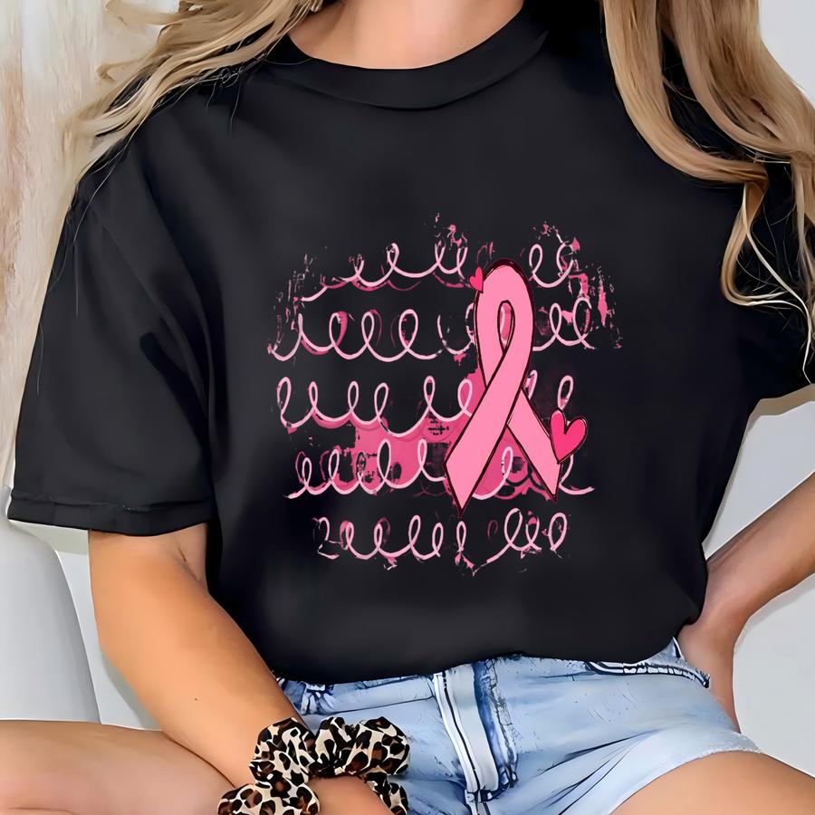 Pink Ribbon Breast Cancer Awareness Shirt: Soft Cotton Hope Tee T-shirt