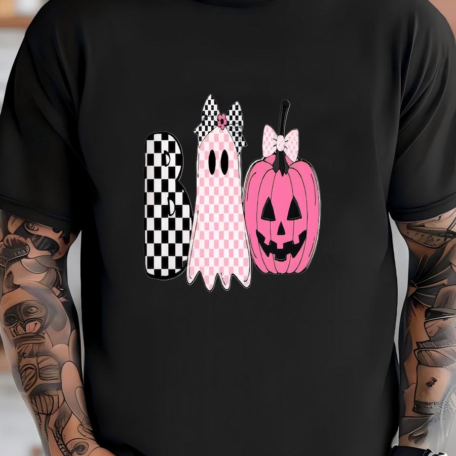 Halloween Girls Shirt - Boo Toddler Kids Tee - Cute Ghost Shirt - Funny Halloween Tee T-shirt