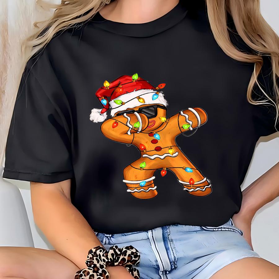 Gingerbread Dab Sweatshirt, Christmas Sweatshirt, Christmas Shirt, Merry Christmas Shirt, Santa Shirt, Christmas, Christmas Gift T-shirt