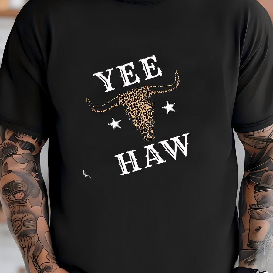 Western Bachelorette Party Shirt: Cow Skull Animal Print Nashville Bridal Group T-shirt