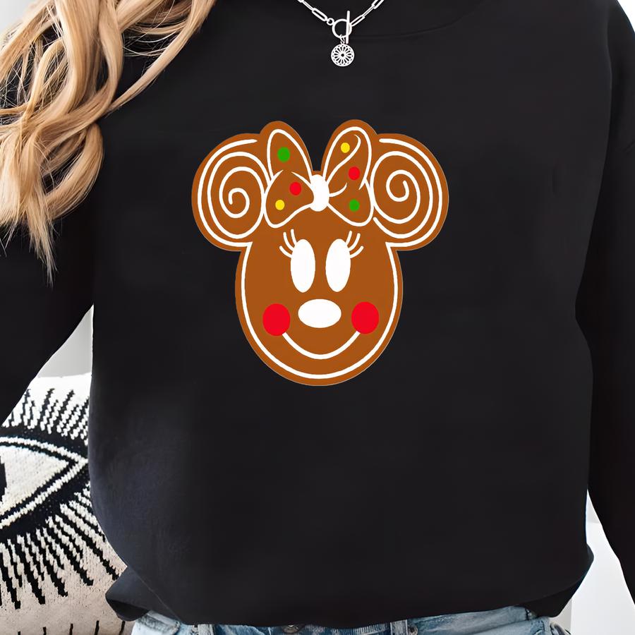 Christmas  Gingerbread Shirts, Custom Couple Shirt, Cute Mouse , Cute Mouse, Matching Family Shirts  Sweatshirt