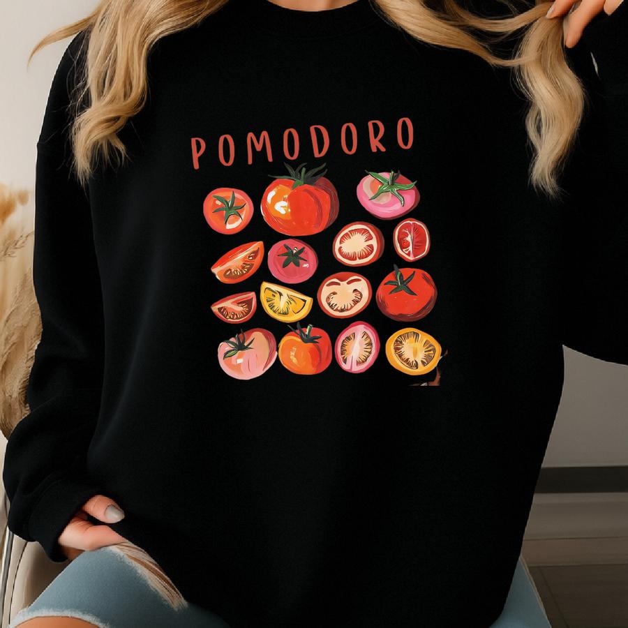 La Dolce Vita Tomato Shirt, Italy Shirt, Ciao Bella, Sardines, Tomato Girl Summer, Tinned Fish Shirt, Soft Girl Outfit, Pasta Pomodoro Shirt Sweatshirt