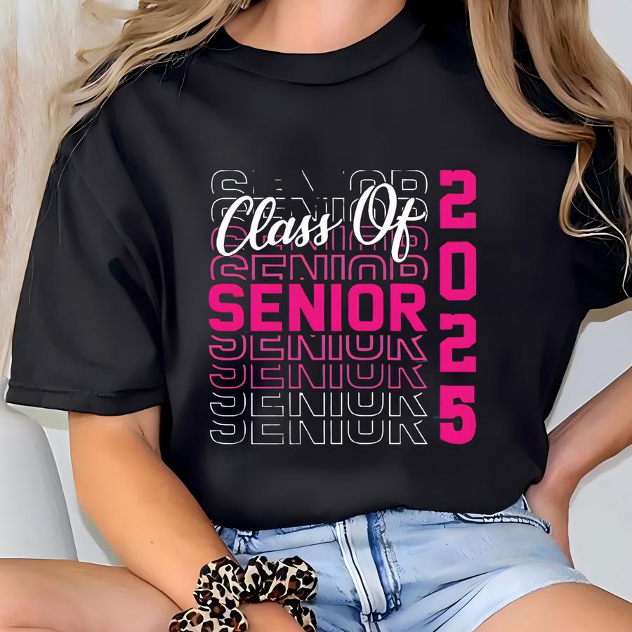 Senior 2025 Shirt, Class Of 2025 Senior Shirt, Senior Retro Shirt, 2025 Seniors Gift, Senior 2025 Retro Shirt, Graduation Gift T-shirt