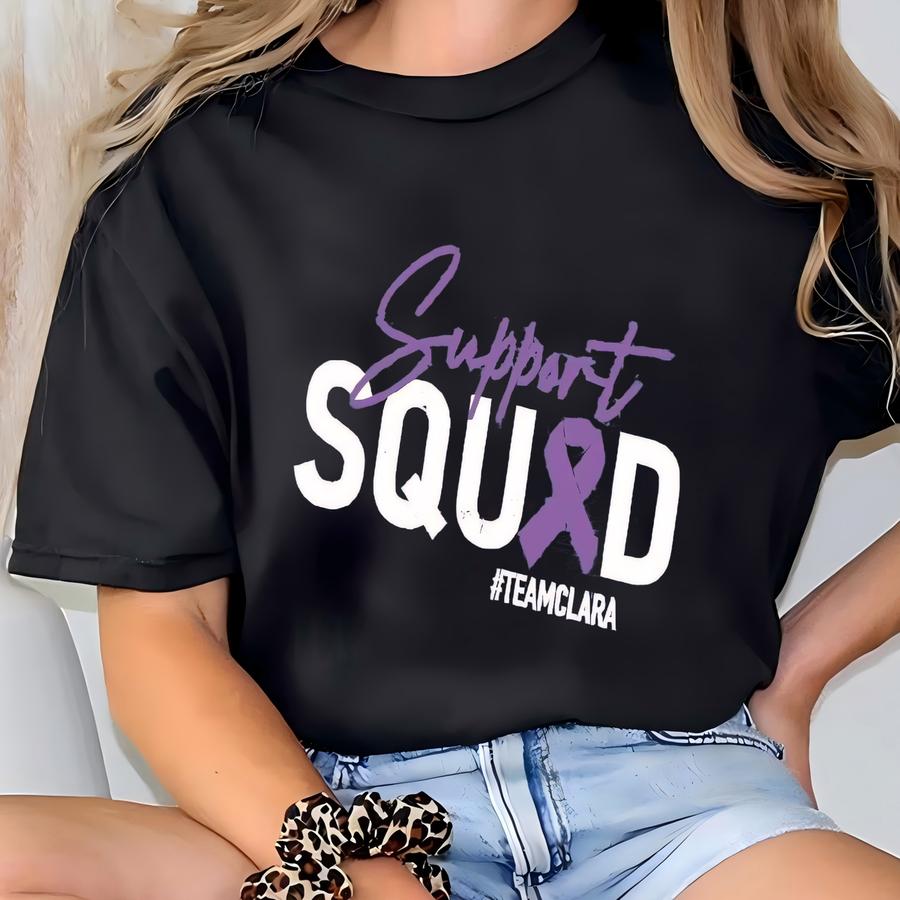 Pancreatic Cancer Awareness Hoodie, Support Team Name Pancreatic Cancer Shirts, Purple Ribbon Pancreatic Cancer Tee, Survivor Shirt T-shirt