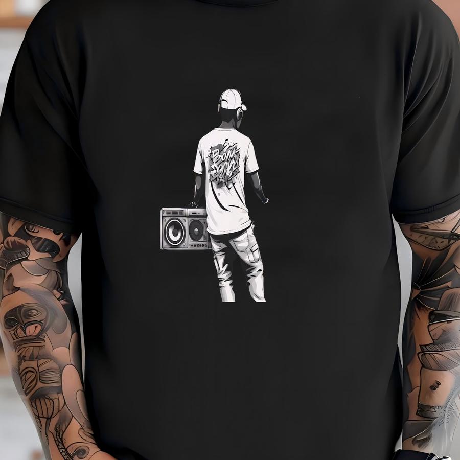 Graffiti Style Dj Graphic Tee - Unisex Adult Hoodie With Urban Street Art Style And Vibrant Colors T-shirt