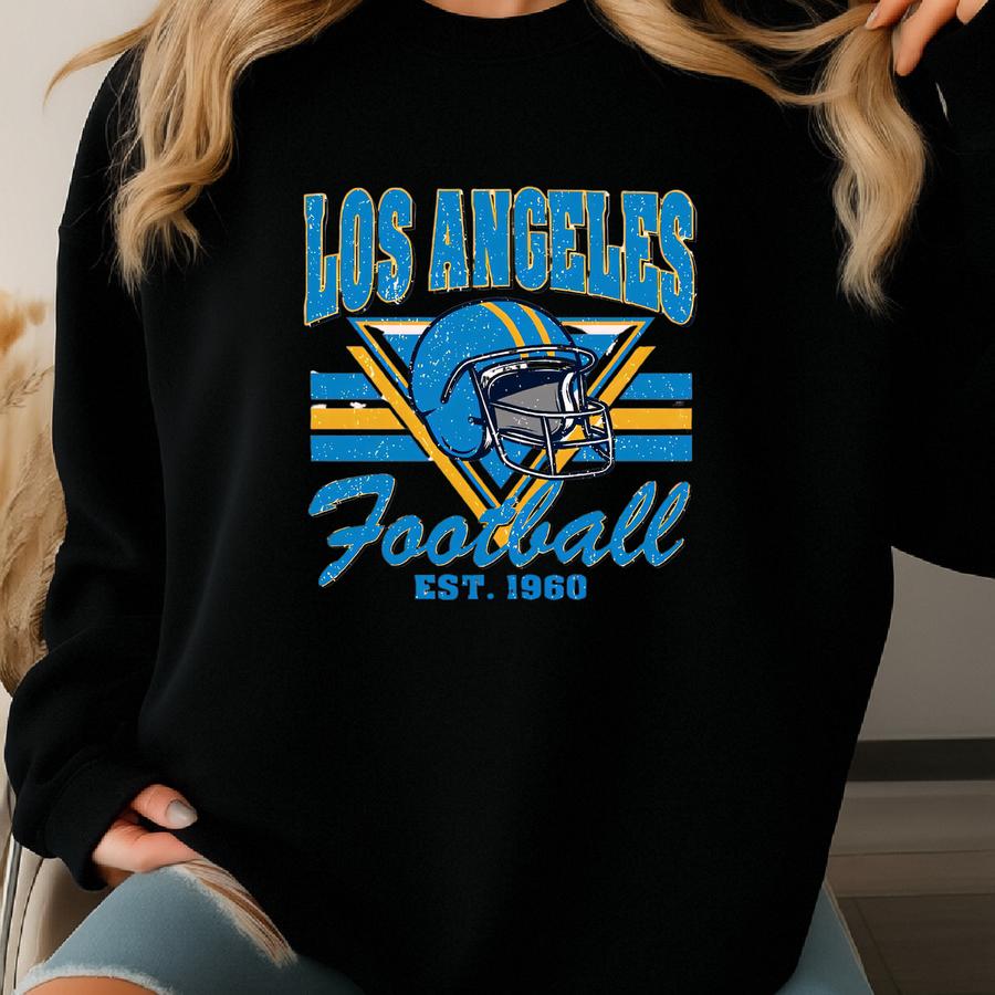 Los Angeles Football 90s Style Sweatshirt, Los Angeles Fan Crewneck, Los Angeles Football, Los Angeles Gift, Game Day Shirt, Sunday Sport Sweatshirt