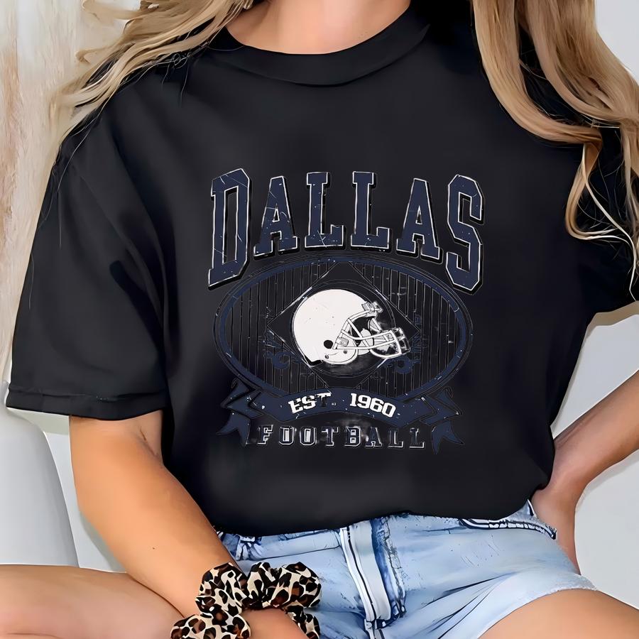 Football Retro Style Shirt, Football Sweatshirt, Cowboy Hoodie, Shirt, Football Shirt, Fans Tee T-shirt