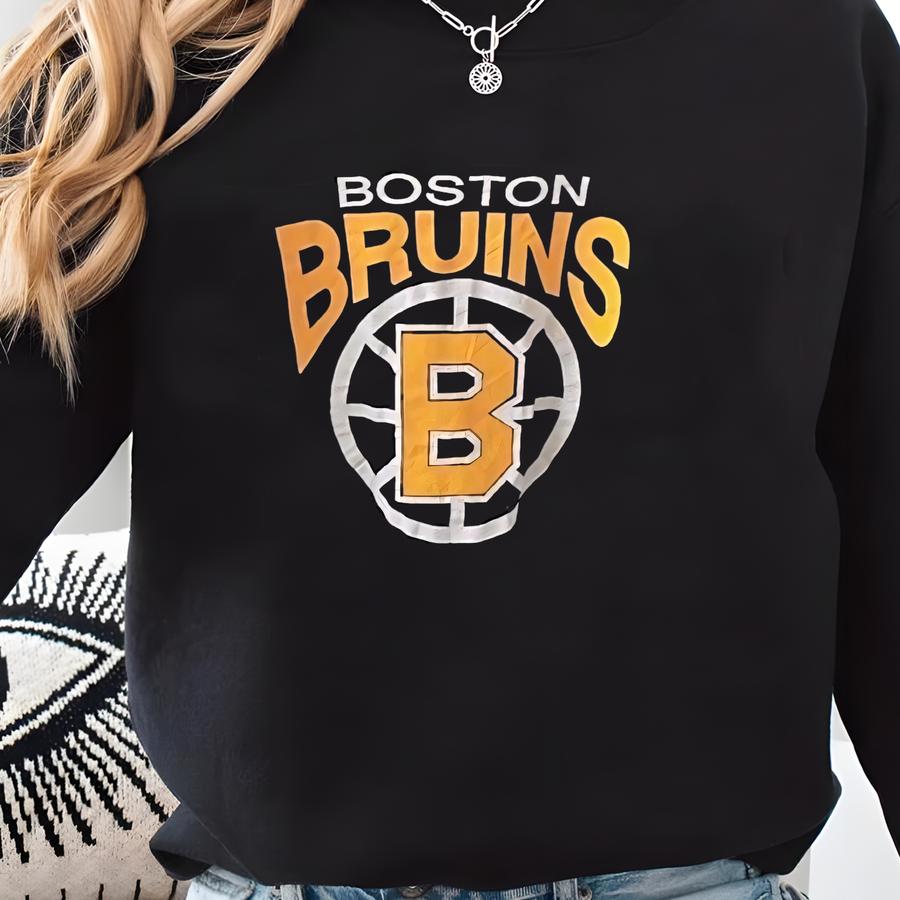 Boston Bruins Vintage T-shirt, Retro Boston Bruins Sweater, Boston Bruins Crecwneck, Boston Bruins Hoodie, Boston Bruins Fan Shirt Sweatshirt