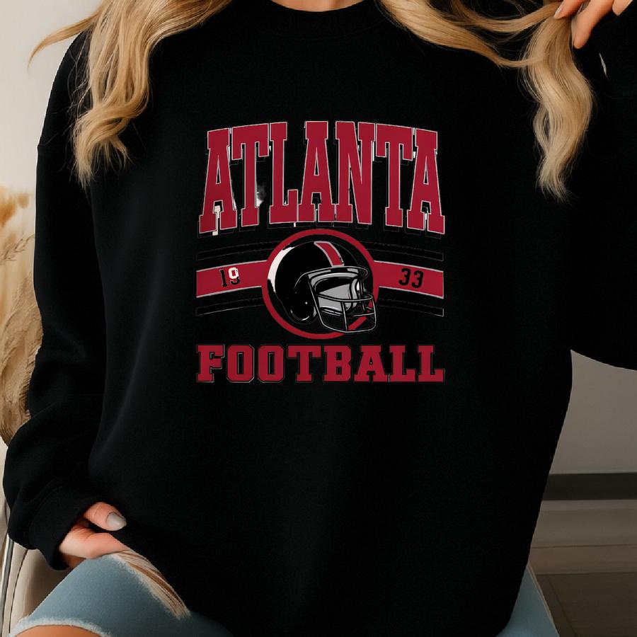 Atlanta Football Retro Style Sweatshirt, Atlanta Football Shirt, Atlanta Fan Shirt, Sunday Atlanta Football, Game Day Shirt Sweatshirt