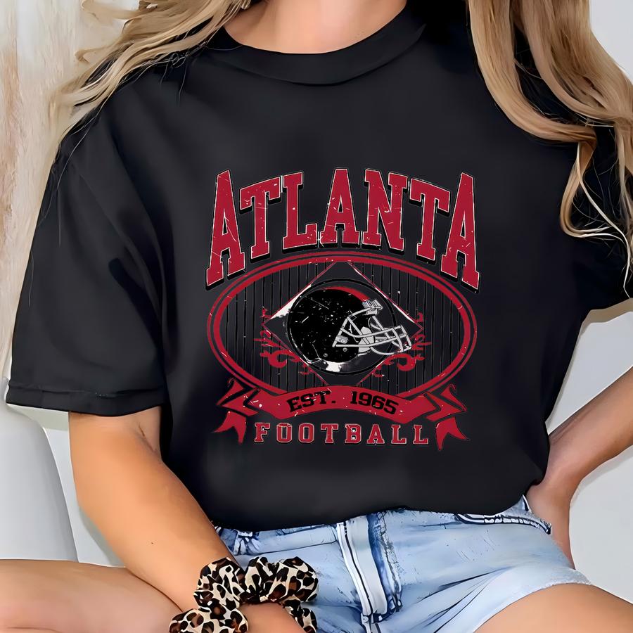 Vintage Atlanta Football 90s Style Sweatshirt, Atlanta Football Shirt, Atlanta Fan Shirt, Sunday Atlanta Football, Game Day Shirt T-shirt