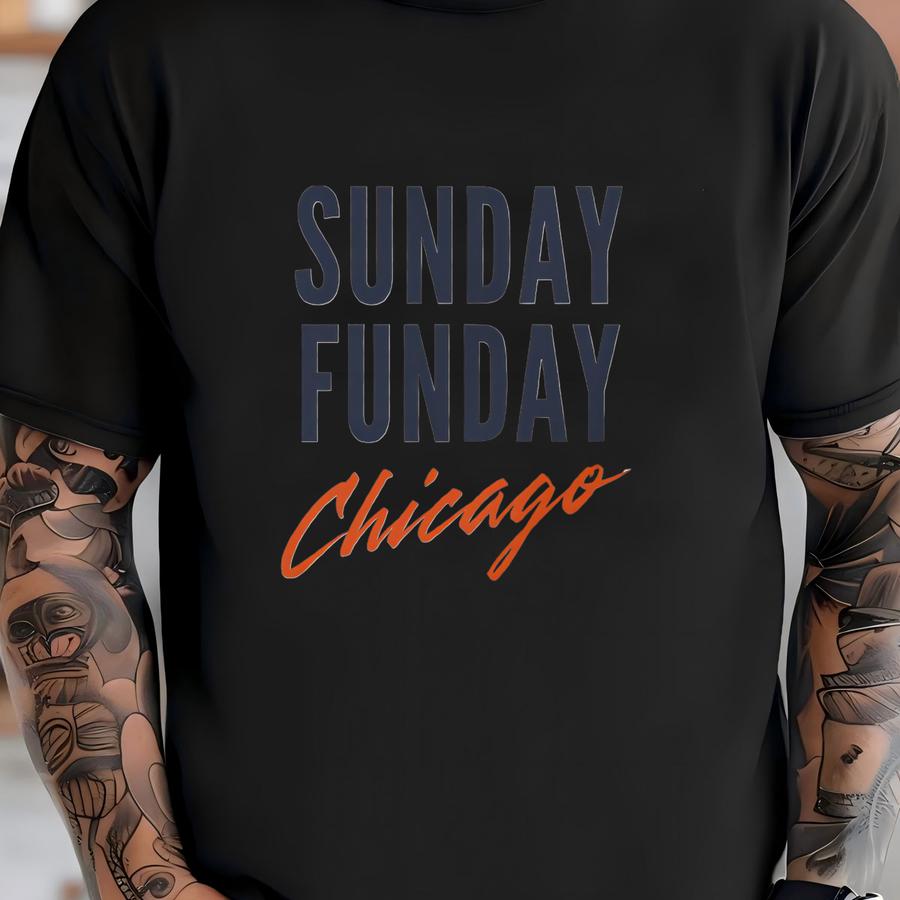 Vintage Chicago Crewneck, Retro Football Sweatshirt, Men's And Women's Sweatshirt, Throwback Chicago Sweatshirt, Gameday Crew, Sunday Funday T-shirt