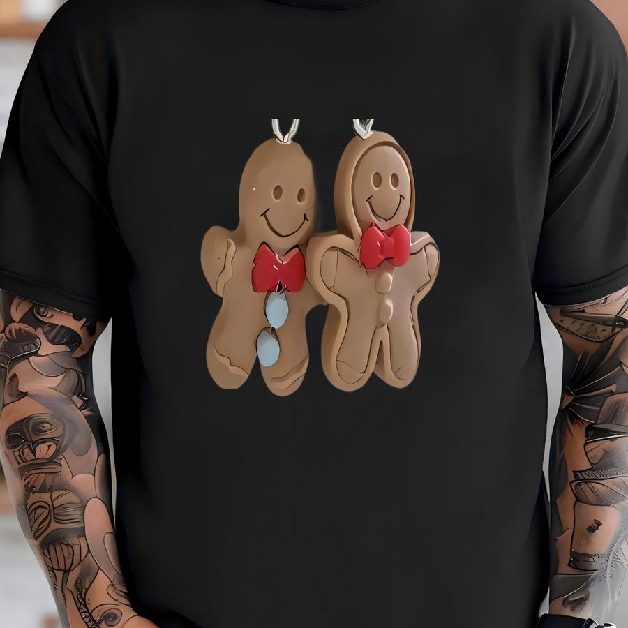 Gingerbread Man Christmas Tumbler Charm, Cup Charm, Tumbler Accessories, Handle Charm T-shirt