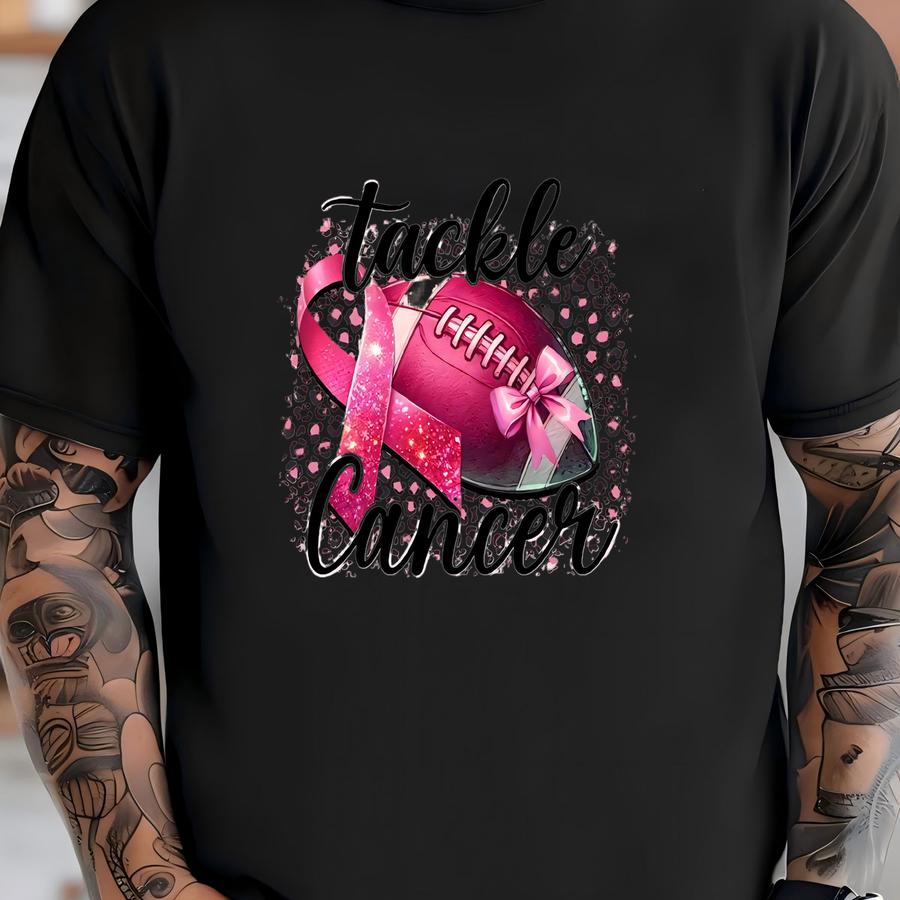 Tackle Breast Cancer Shirt, Breast Cancer Awareness, Breast Cancer Hoodie, Breast Cancer Shirt, October Shirt, Football Tee T-shirt