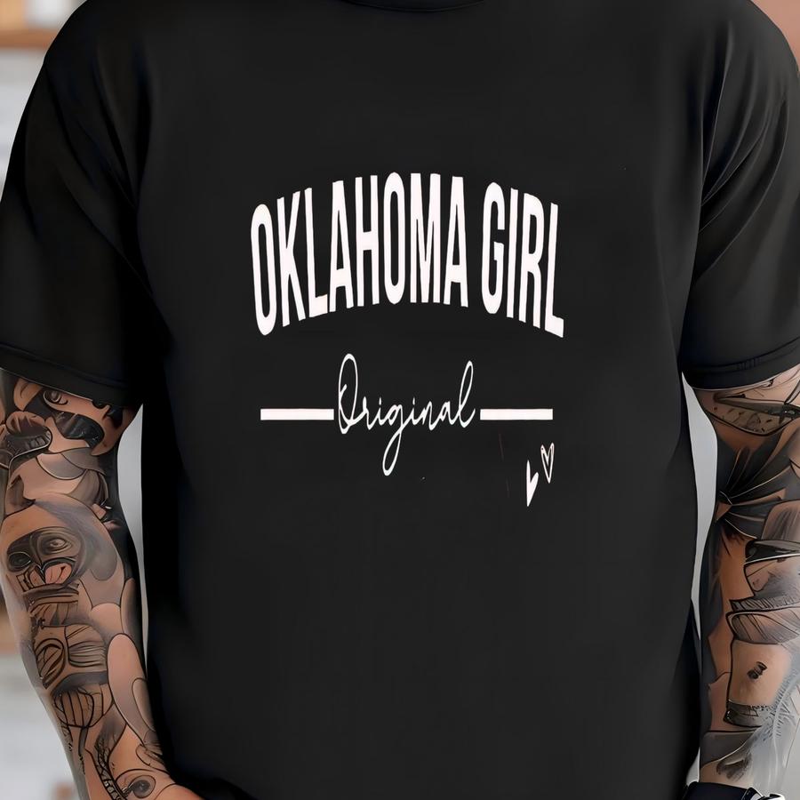 Oklahoma Girl, Oklahoma State, Oklahoma Womens, Oklahoma Gift, Sooner State, Western Graphic, Cowboys Shirt, Oklahoma City, Country Girl T-shirt