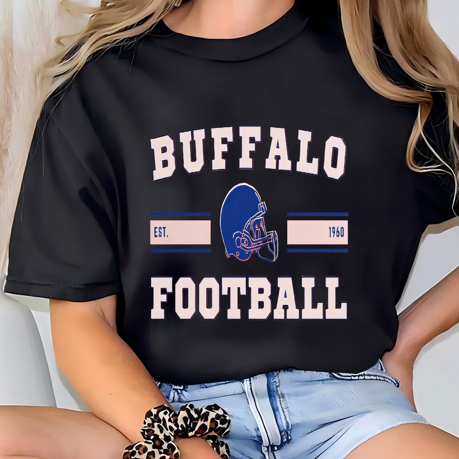 Buffalo Football Shirt, Bill Football Shirt, Buffalo Football Apparel, Buffalo Sports Apparel, Retro Bill Football Gift, Bill Fan Apparel T-shirt