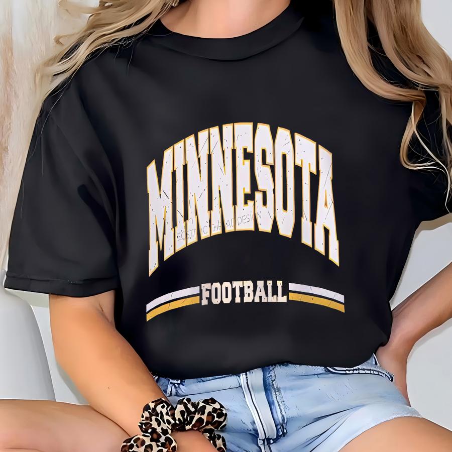 Vintage Minnesota Football Shirt, Distressed Minnesota Football Shirts, ®, Minnesota Football Gift, For Women And Men T-shirt