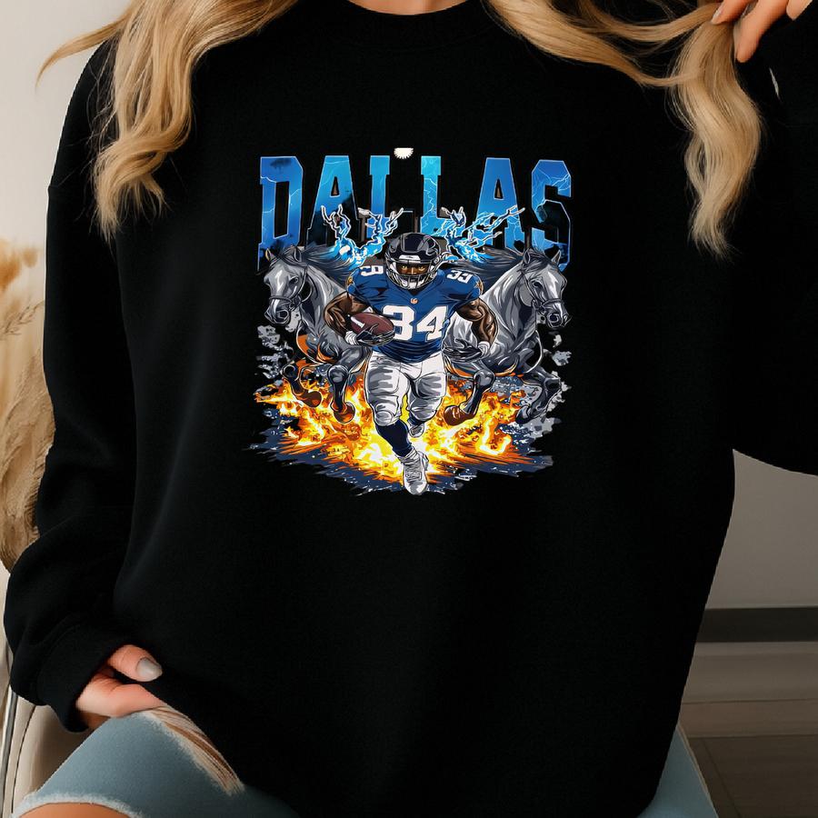 Football Graphic Sweatshirt, Vintage Football Shirt, Cowboy Shirt, Shirt, Football Shirt, Fans Gift Tee Sweatshirt