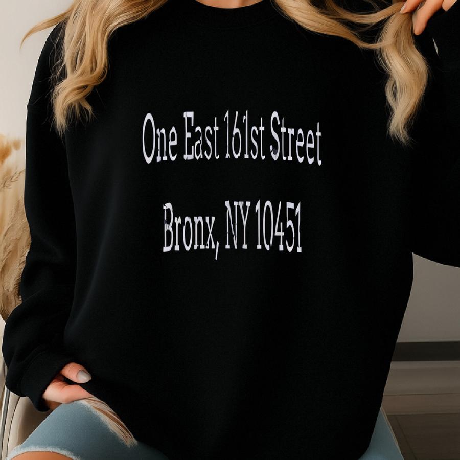 Vintage Yankee Stadium Address T-shirt New York Baseball Sweatshirt