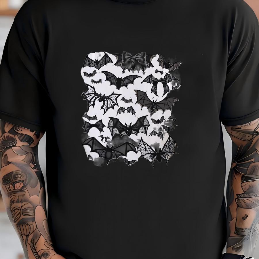 Halloween Mugs Coquette Halloween Coffee Cup Bat Mug Coquette Bats Coffee Mug Halloween Gifts Spooky Season Coffee Cup 15 Oz Halloween Mug T-shirt