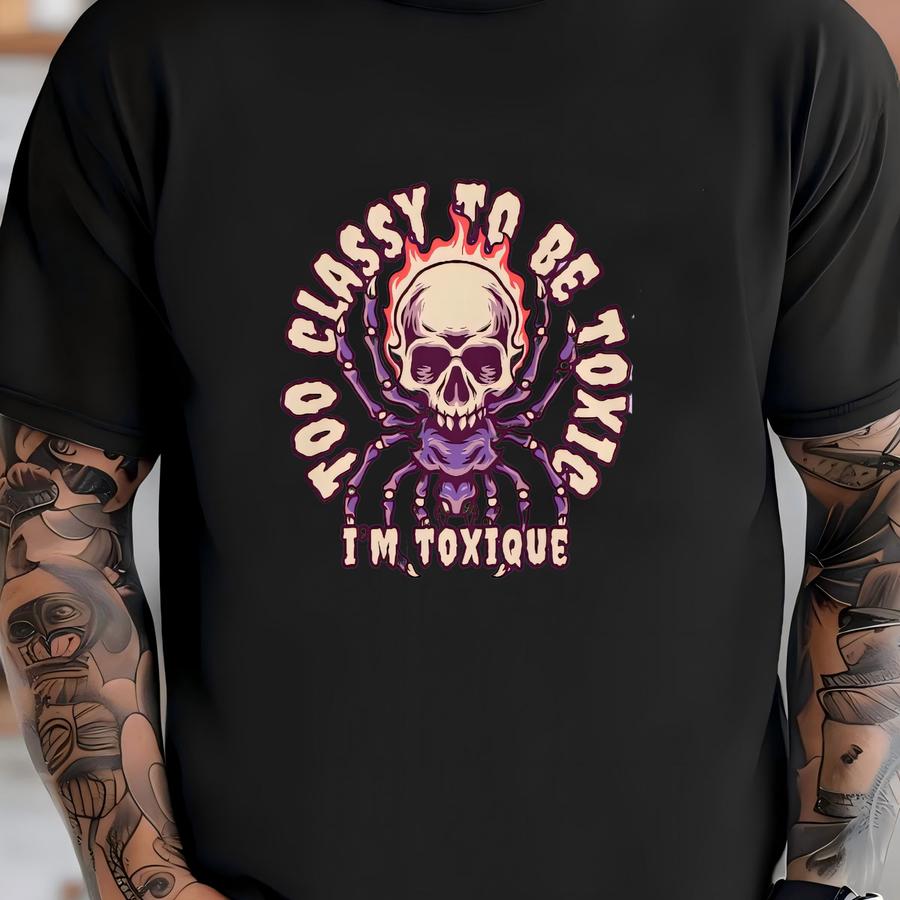 Too Classy To Be Toxic Shirt, , Pump Cover Shirt, Funny Gym Shirt, Weightlifting Shirt, Workout Tee, Gym Clothes, Muscle Mommy T-shirt