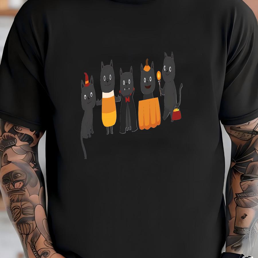 Cool Halloween Cats Shirt, Halloween Shirt, Funny Halloween Shirt, Cats Shirt, Black Cats Shirt, Halloween Cats Shirt, Black Cat Shirt T-shirt