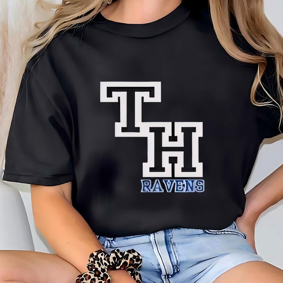 Tree Hill Ravens Unisex Garment-dyed Hoodie, Fields 44, One Tree Hill, Tree Hill North Carolina, Tv Gifts, Oth Merch T-shirt