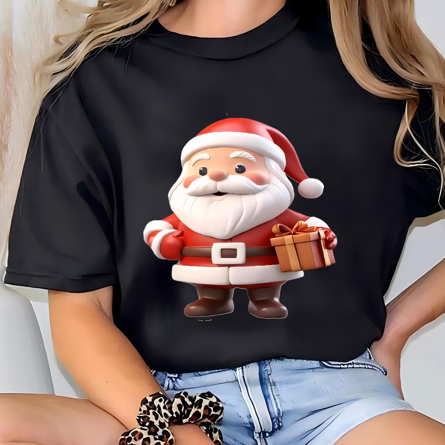 Customizable Christmas Ceramic Ornament, Santa's Favorite Boy Or Girl, Personalized Ornament, Kids Gift Ornament, Merry Christmas Name Year T-shirt