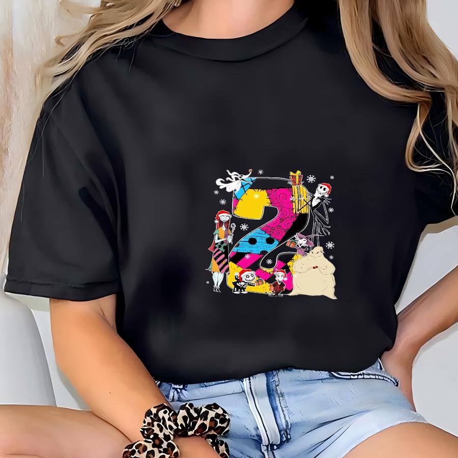 Custom Nightmare Christmas Birthday Shirt, Jack And Sally Christmas Shirt, Birthday Gift Idea, Holiday Christmas Gifts T-shirt