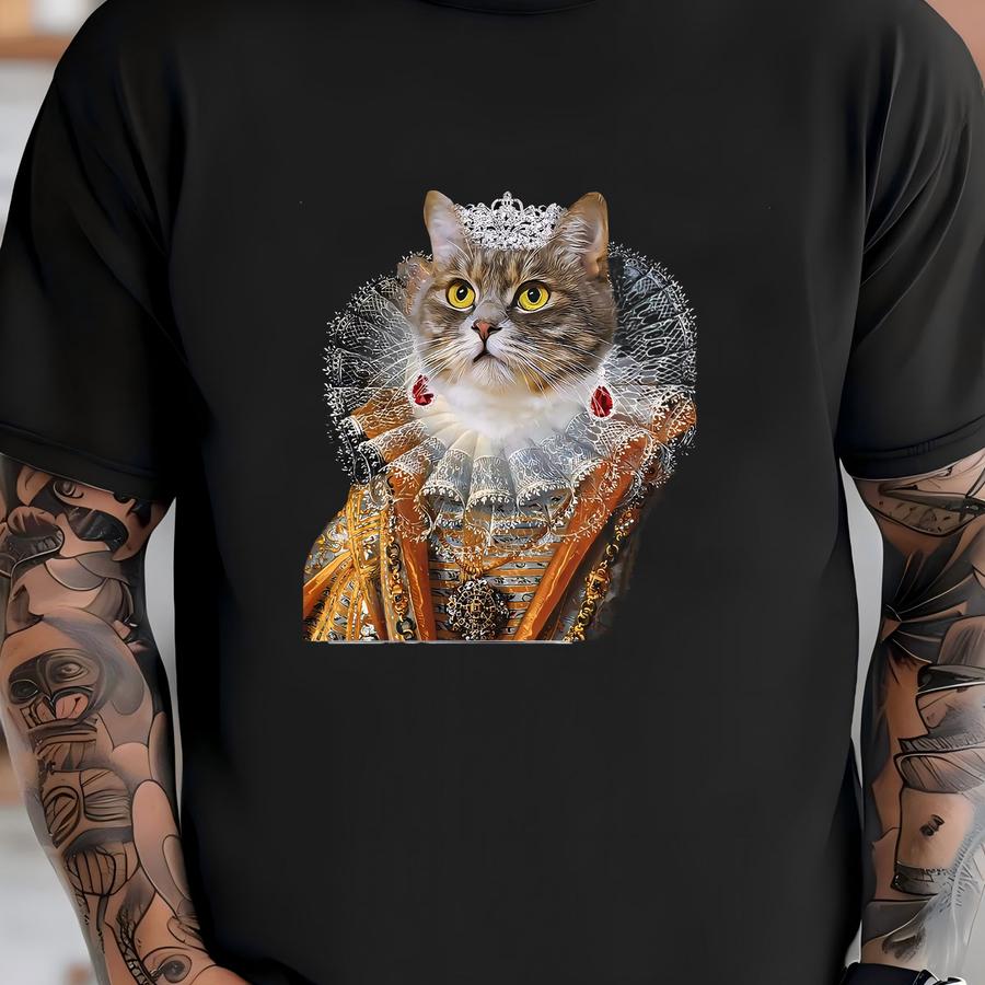 Custom Royal Pet Portrait: Unique Pet Memorial Gift (digital Download) T-shirt