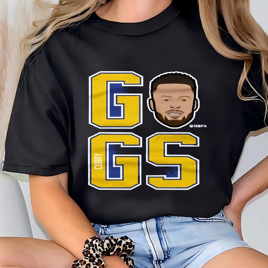 Steph Curry Men's Cotton Hoodie - Golden State Basketball Steph Curry Go Gs Y Wht T-shirt
