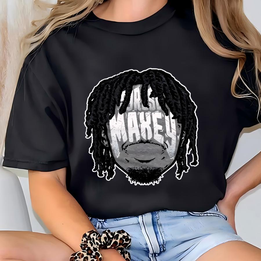 Tyrese Maxey Kids Hoodie - Philadelphia Basketball Tyrese Maxey Player Silhouette Wht T-shirt