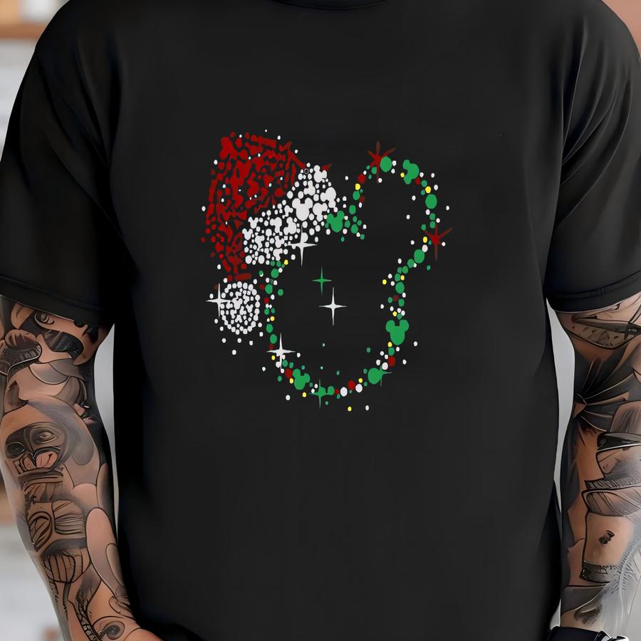 Mouse Head Christmas Bundle Sweatshirt, Christmas Women Sweatshirt, Santa Shirt, Family  Mouse Gift, Couple Shirt T-shirt