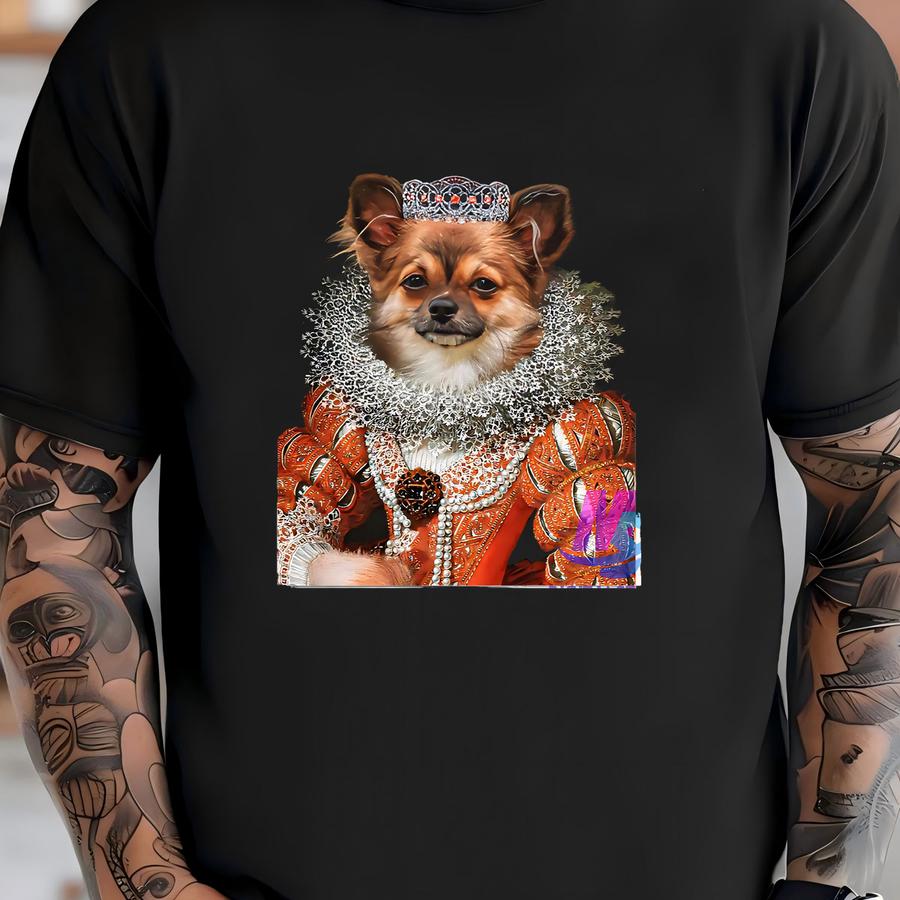 Custom Royal Pet Portrait: Regal Pet Art From Photo (digital Download) T-shirt