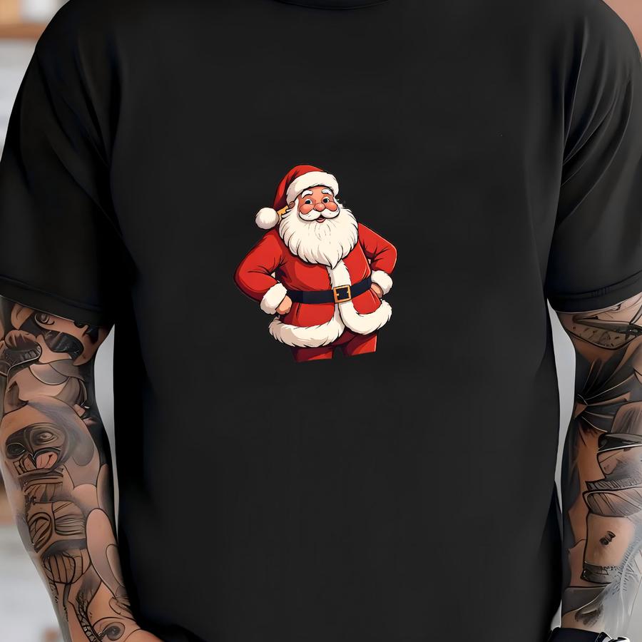 Vintage Santa Does Somebody Need A Hug Sweatshirt, Christmas Movie Season, Cute Christmas Gift Shirt, Santas Watching -cc008 T-shirt