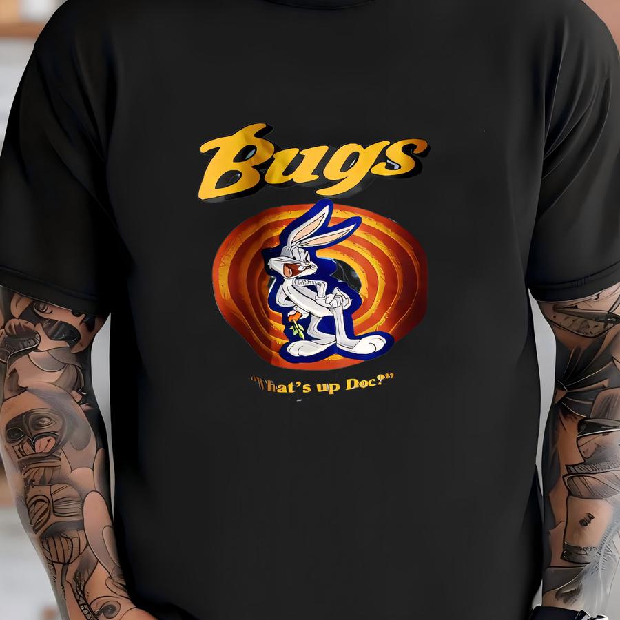 Vintage 1992 Bugs Bunny Denim Button Up Shirt T-shirt