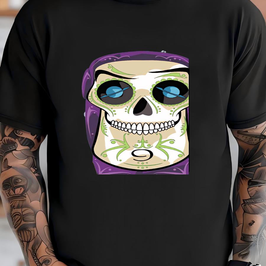 's Woody And Buzz Sugar Skulls Print 11x14 Print T-shirt